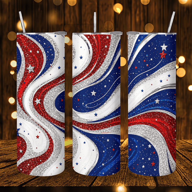 Tumbler 20Oz White - 1pc 1pcs 20oz Red White Blue