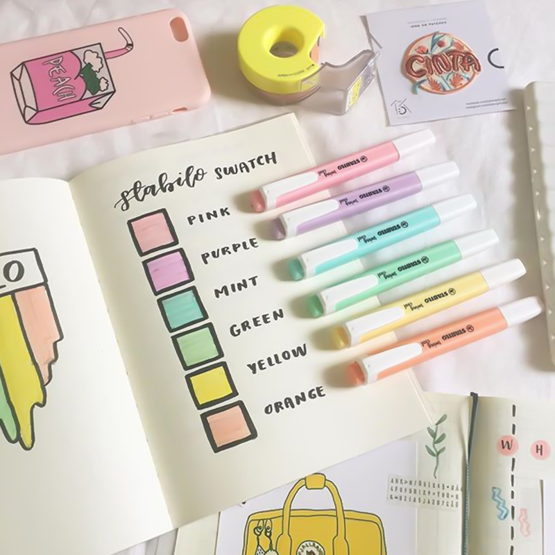 6 Pcs STABILO Highlighter 275  - Stabilo Marker Boss review and price