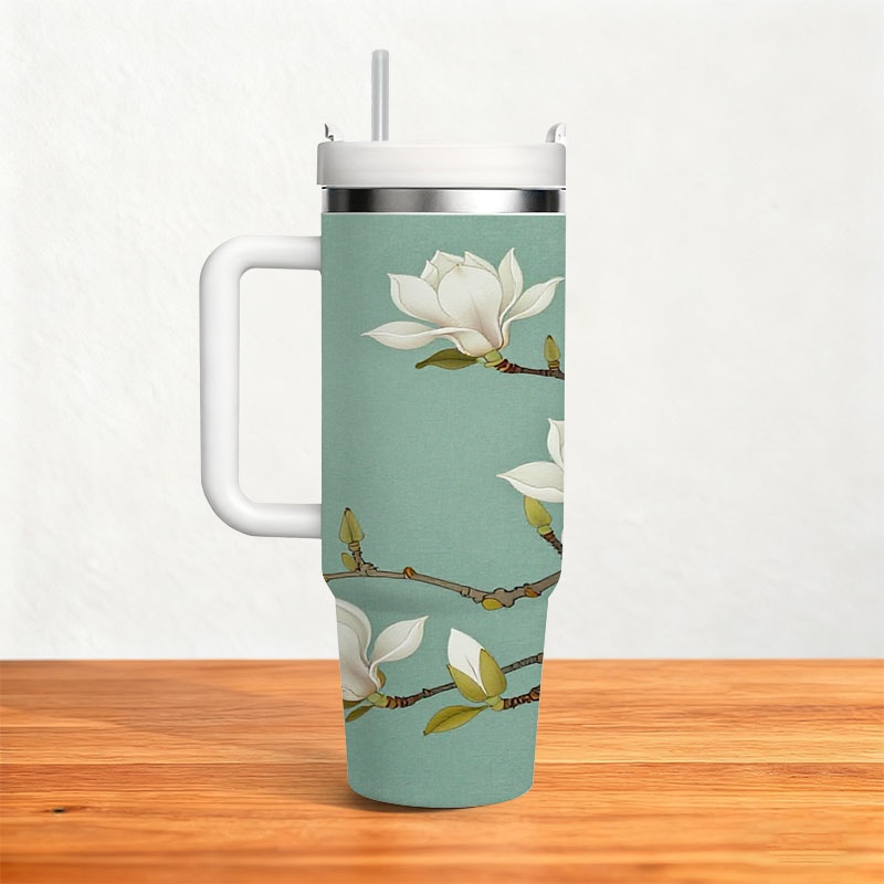 1pc 40 Oz Stainless Steel Insu - Sublimation Mug White review and price