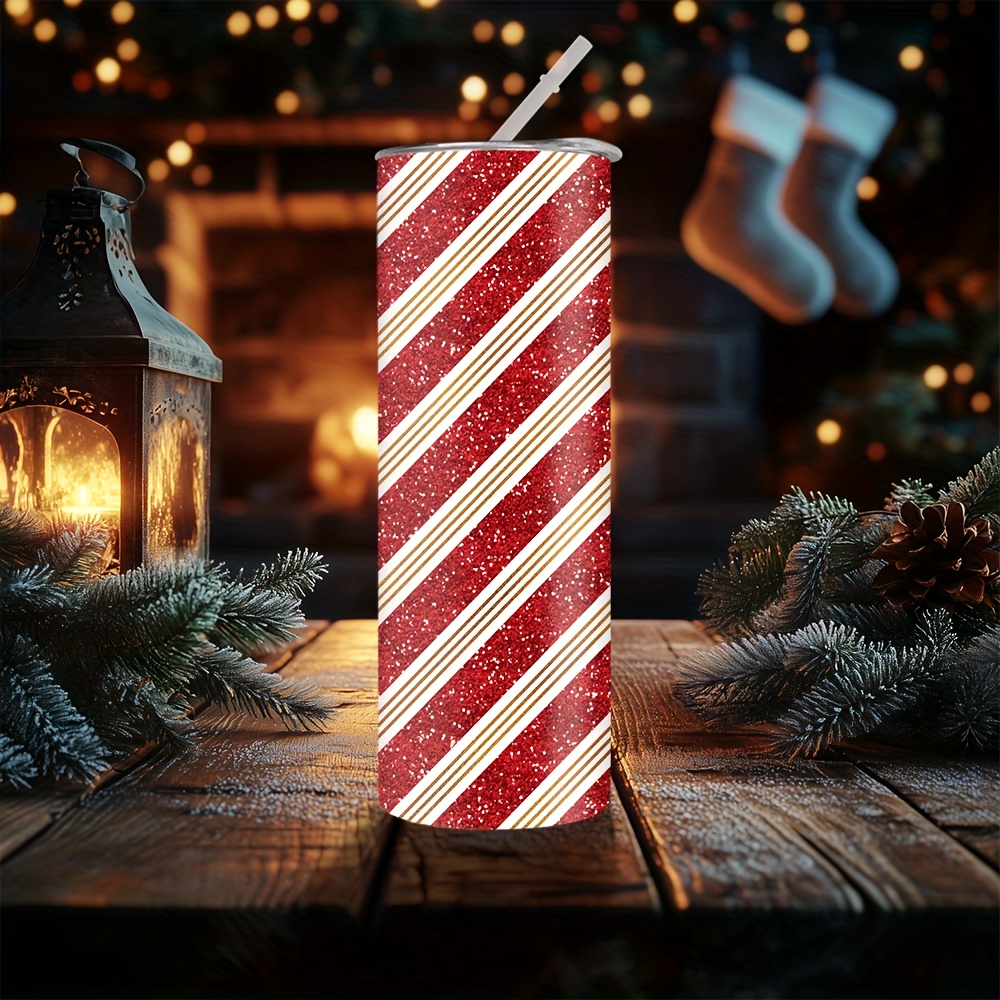 1pc 20oz Christmas Red and Whi - Tumbler 20Oz White review and price