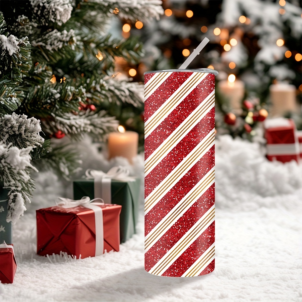 1pc 20oz Christmas Red and Whi - Tumbler 20Oz White review and price