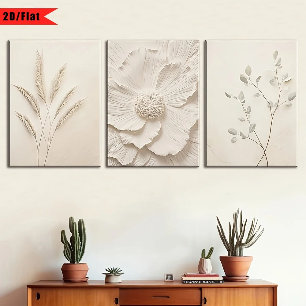 2D Flat, 3pcs, wrapped canvas, - Canvas Wrap Ready review and price